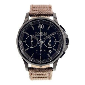 Corum Admirals Cup Stainless Steel Black Dial 42mm Automatic Men's Watch 1.0096